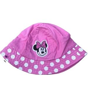 Disney Minnie Mouse Pink White Polka Dot Child Hat